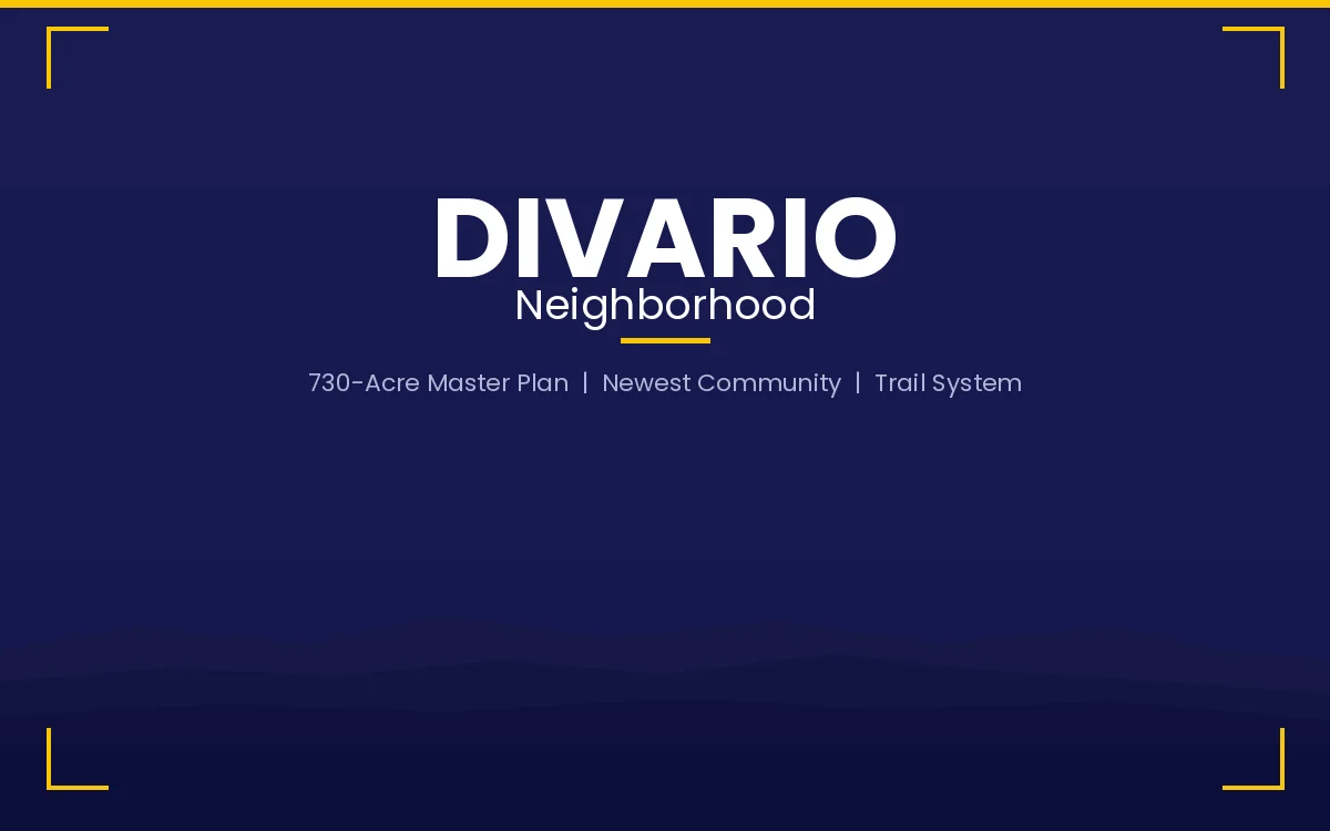 Divario 730-acre master-planned community in St. George with new construction homes, trail systems, and mixed-use amenities